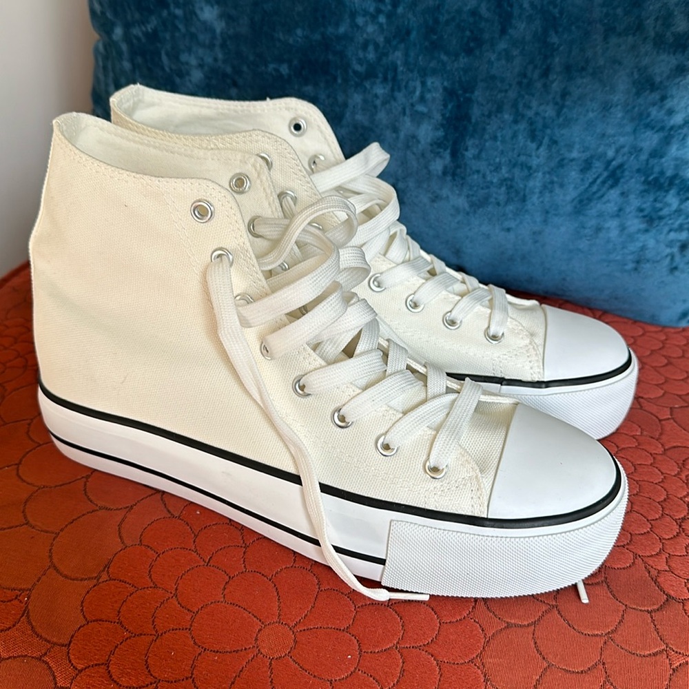 NEW white sneakers